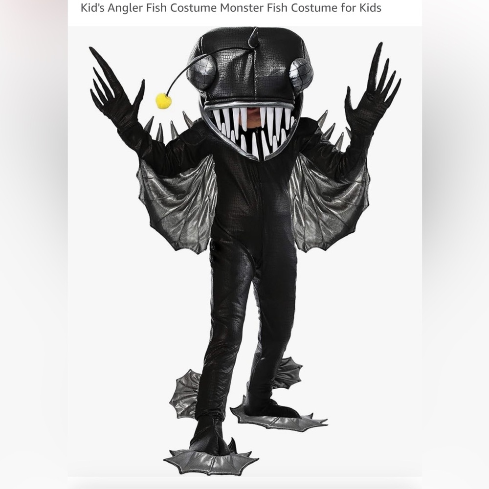 Angler fish monster costume size kids M